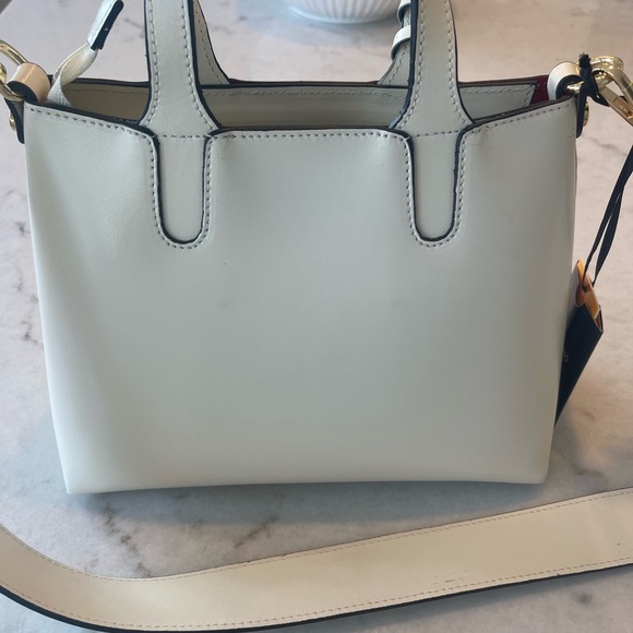 VALENTINO CREAM HANDBAG! Tassel!! Handles or crossbody strap! New - Picture 5 of 10